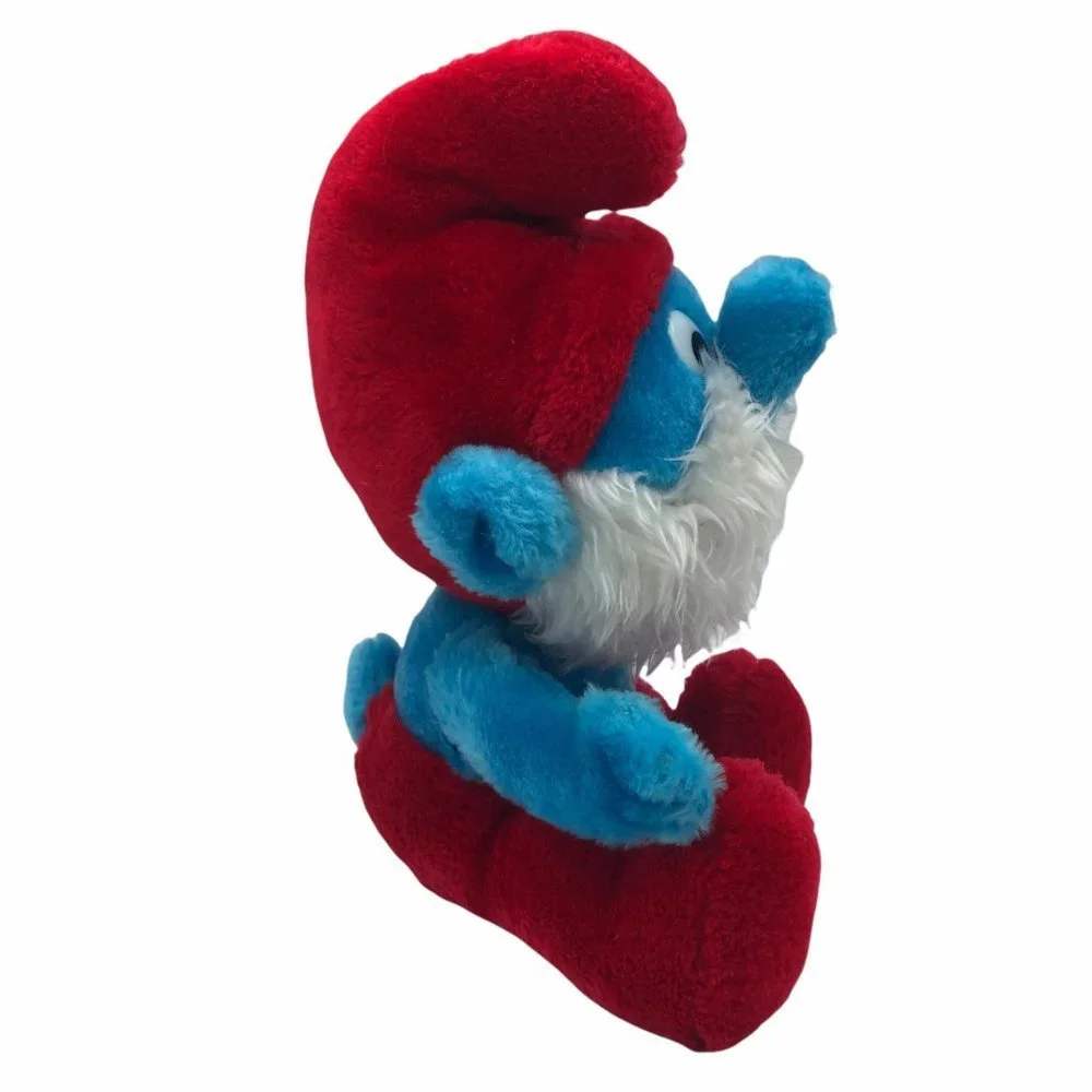 The‎ Smurfs Papa Smurf plush Vintage 1979 10.5